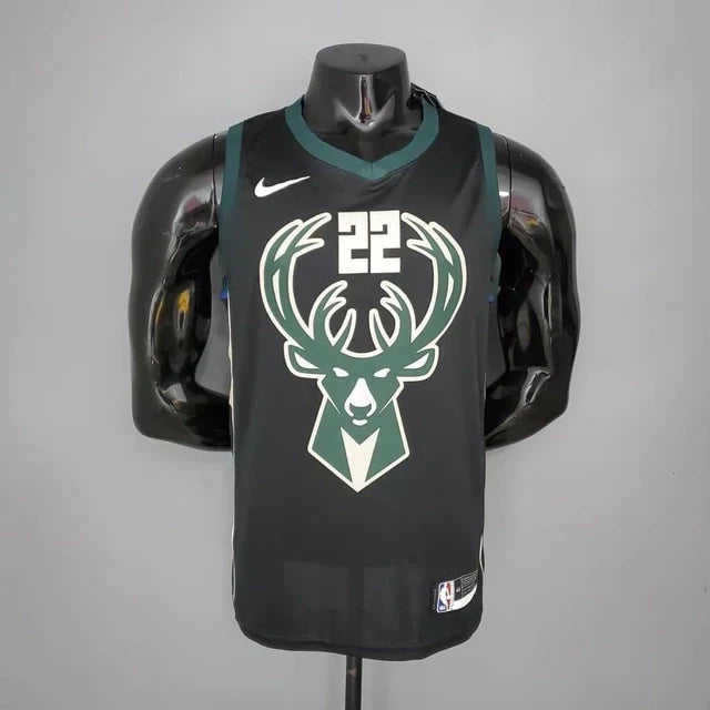 Camisa Regata NBA Milwaukee Bucks Preta - Masculina