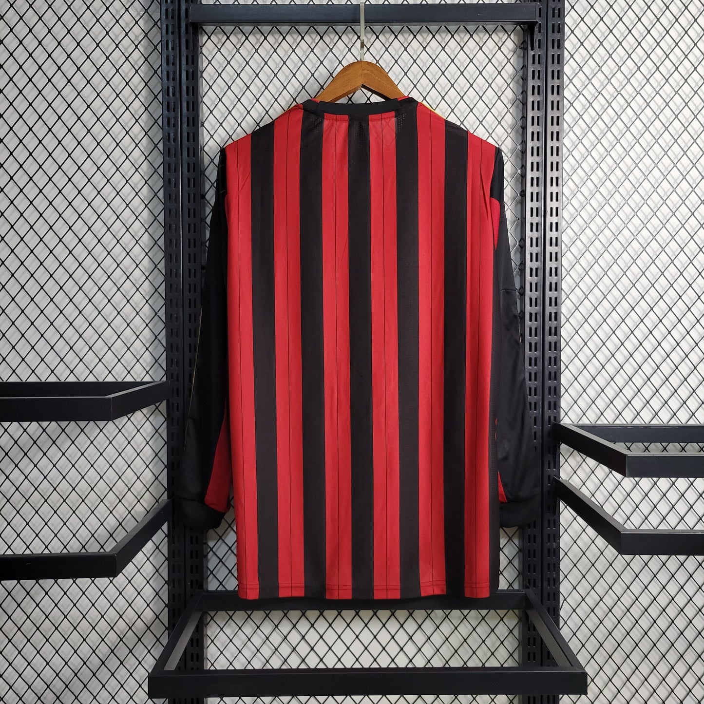 Camisa Manga Longa Retrô Torcedor Masculina Milan I 2013