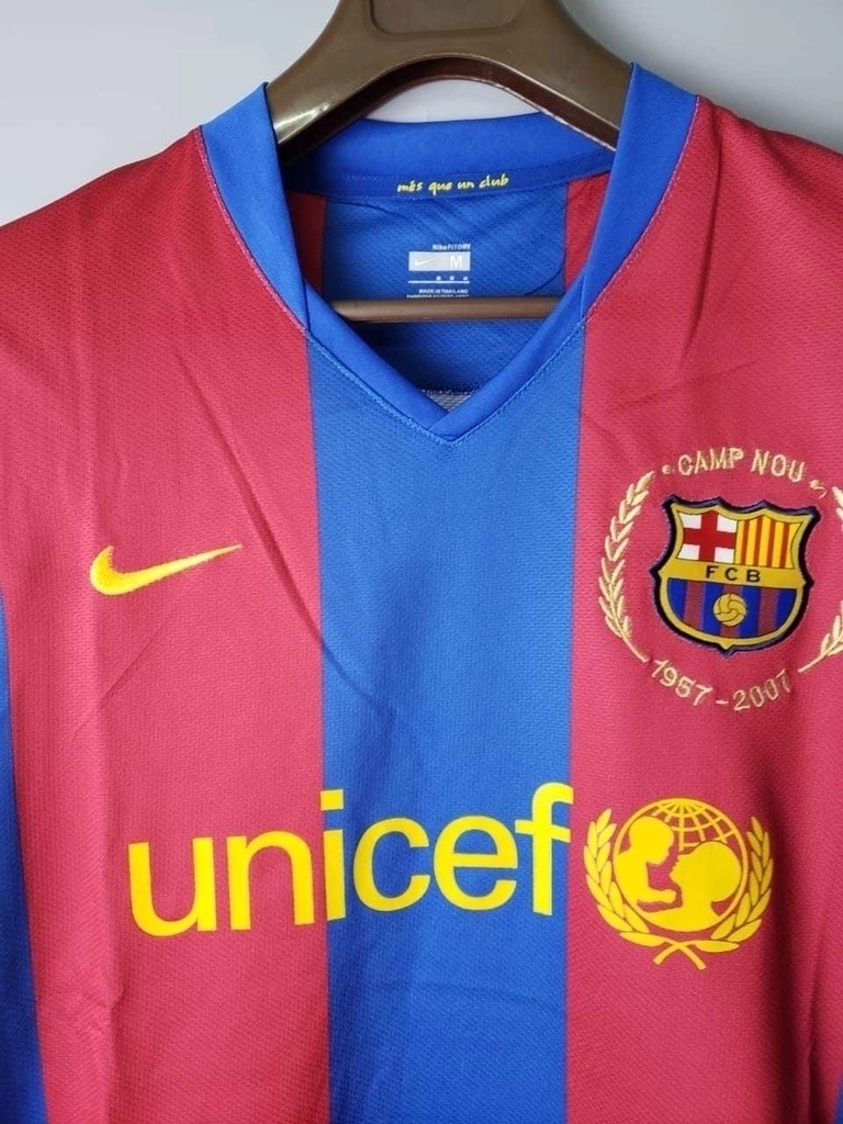 Camisa Retrô Torcedor Masculina Barcelona 2006