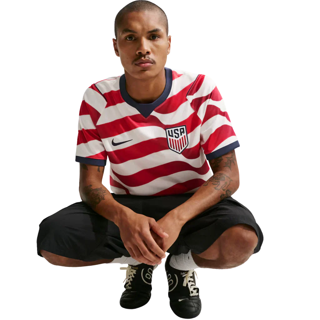 Camisa Estados Unidos Home 26/27 Torcedor Masculino - Vermelha e Branco