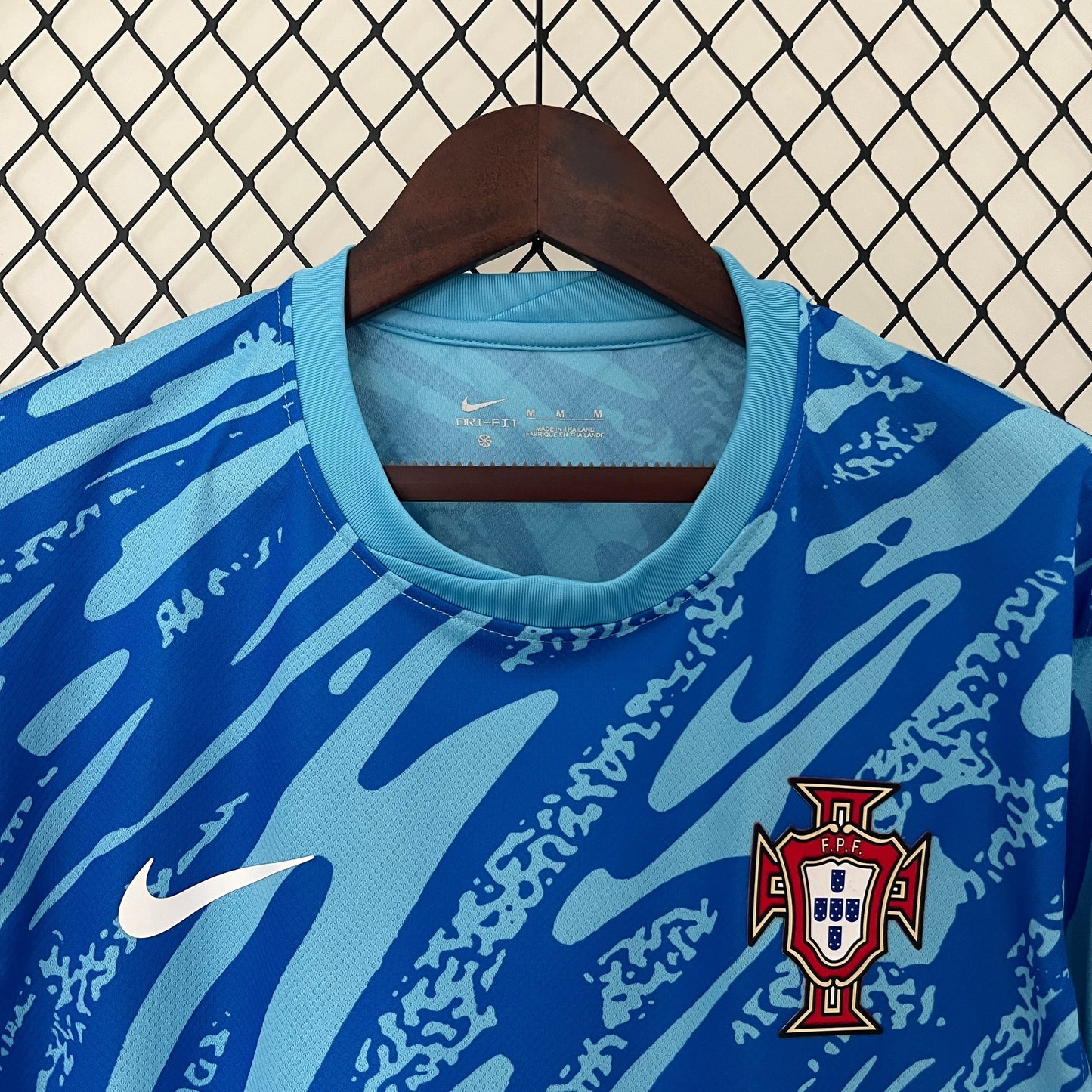 Camisa Portugal Goleiro Azul 24/25 - Versão Torcedor Masculina