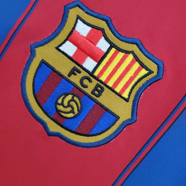 Camisa Retrô Torcedor Masculina Barcelona 2003