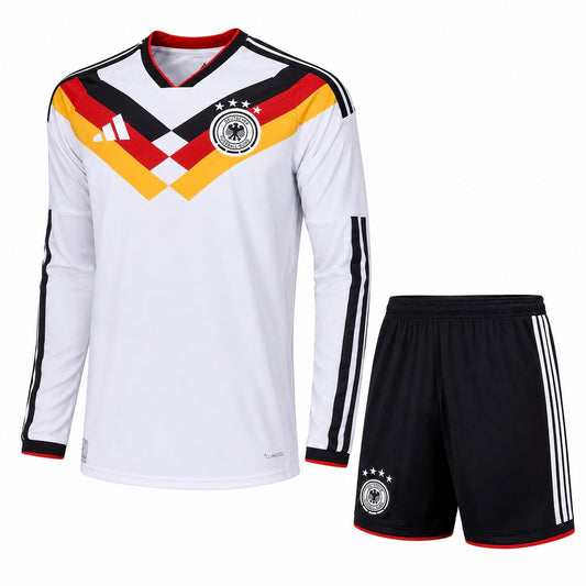 Kit Alemanha Manga Longa Home 26/27 - Torcedor Masculina