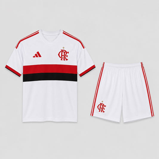 Kit Flamengo Branco 2026 - Torcedor Masculina