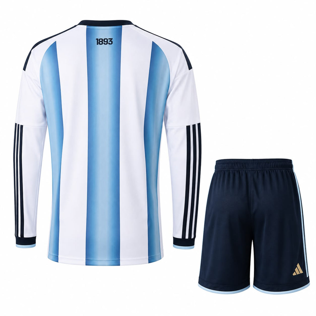 Kit Argentina Home Manga Longa 26/27 - Torcedor Masculina