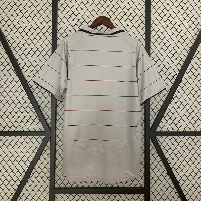 Camisa Retrô Barcelona 2003/04 Masculino Cinza