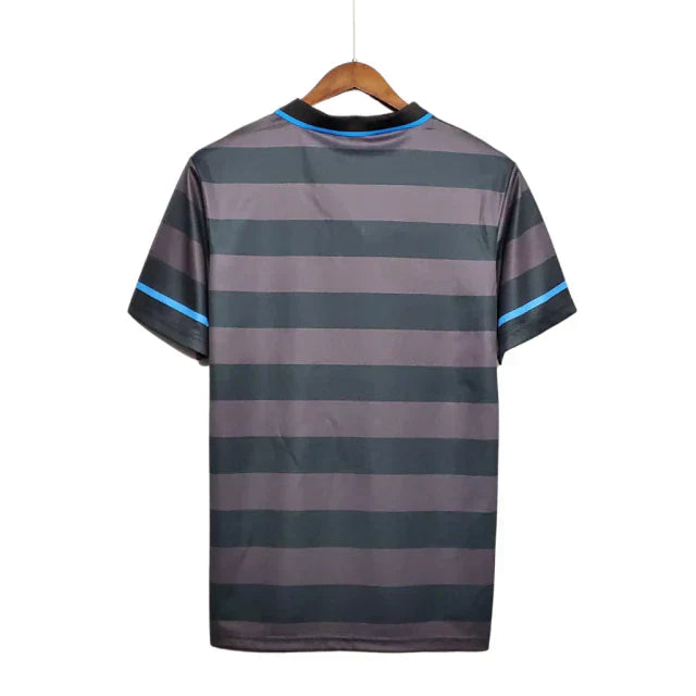 Camisa Retrô Inter de Milão II Away 1997/98 Masculina Preto e Cinza