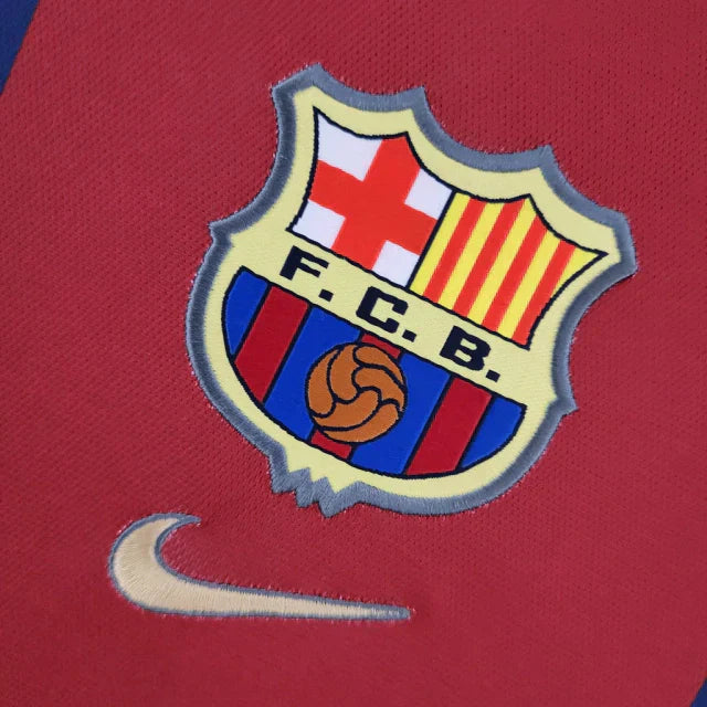Camisa Retrô Torcedor Masculina Barcelona I 1998