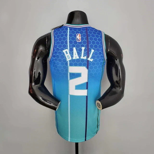 Camisa Regata Charlotte Hornets Azul Clara - Masculina