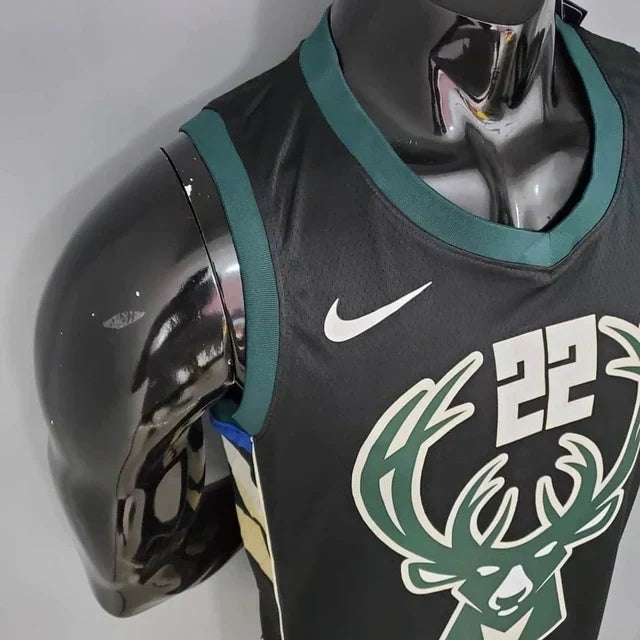 Camisa Regata NBA Milwaukee Bucks Preta - Masculina