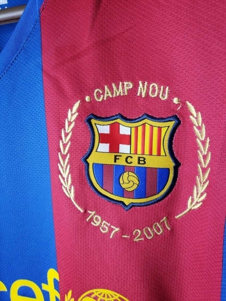 Camisa Retrô Torcedor Masculina Barcelona 2006