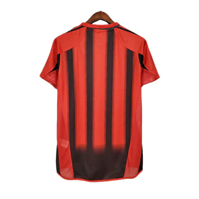 Camisa Milan Retrô 2004/2005 Vermelha e Preta