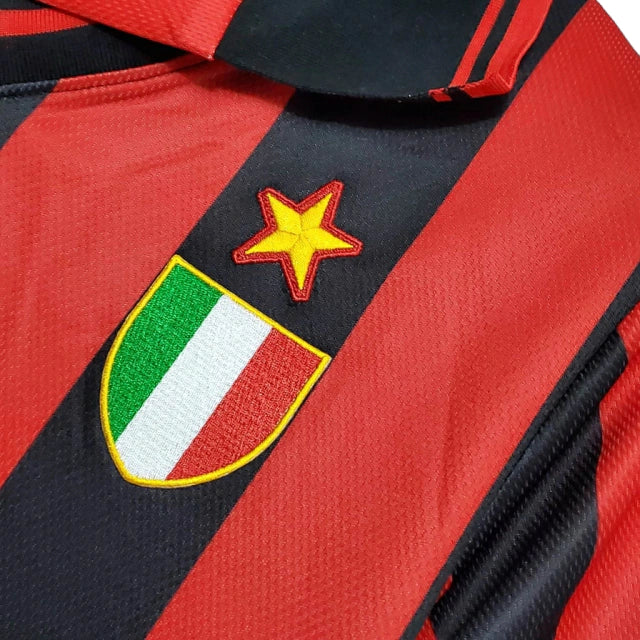 Camisa Retrô Torcedor Masculina Milan 1996