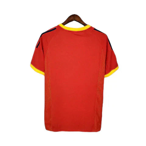 Camisa Retrô Torcedor Masculina Espanha 2002