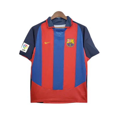Camisa Retrô Torcedor Masculina Barcelona 2003