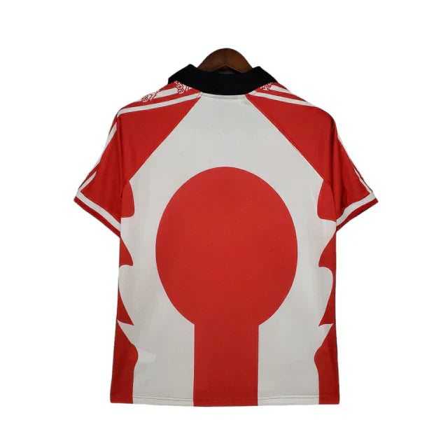 Camisa Athletic Bilbao Retrô 1997/1998 Vermelha e Branca